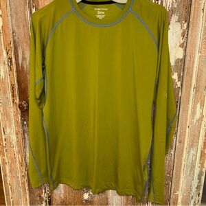 Exofficio Sol Cool Long Sleeve Men's M Green Lightweight Sun Athletic Shirt